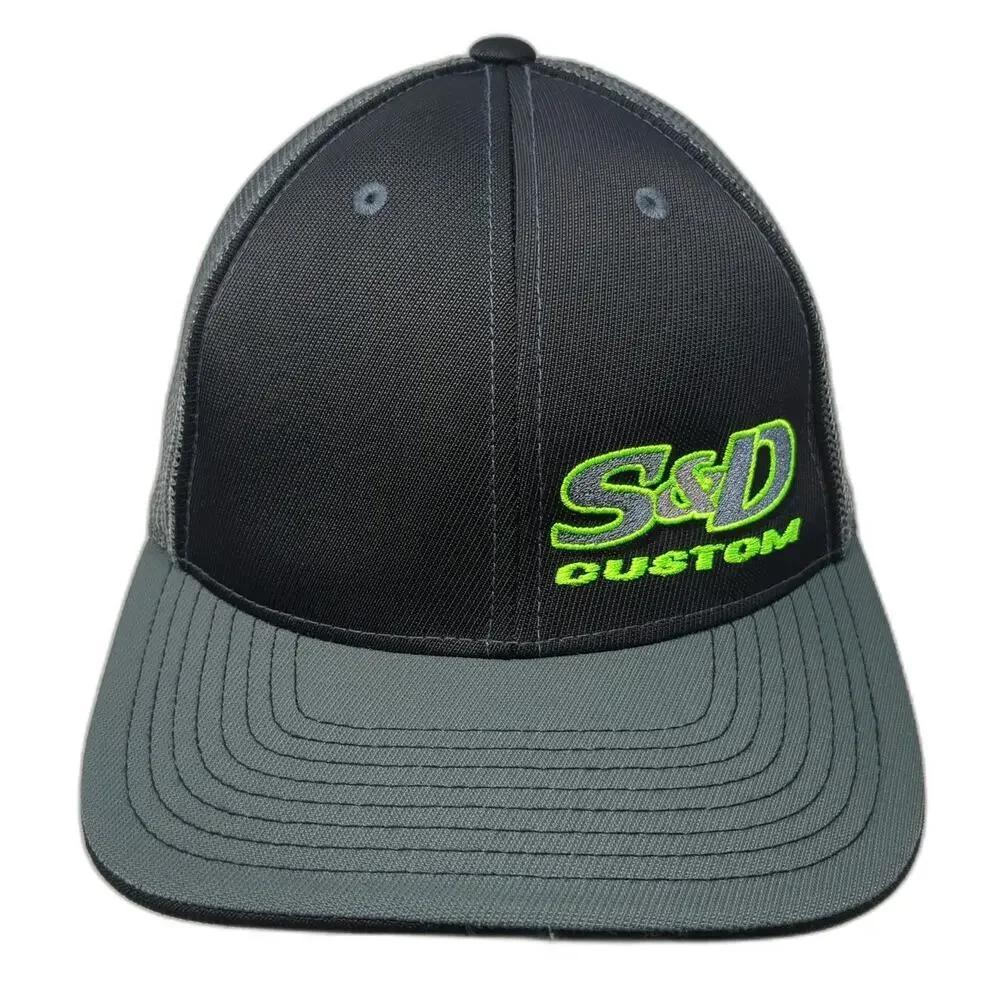 Pacific Headwear Baseball Cap Gray 7 3/8 Mesh Back S&D Custom Spraying Idaho Hat